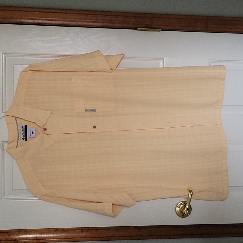 Yellow Columbia button-down